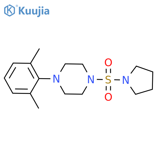 1-(2,6-dimethylphenyl)-4-(pyrrolidine-1-sulfonyl)piperazine structure