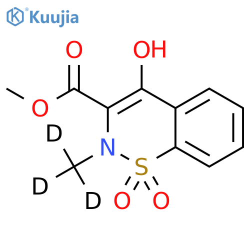 Methyl-4-hydroxy-2-methyl-d3-2H-1,2-benzothiazine-3-carboxylate 1,1-Dioxide structure