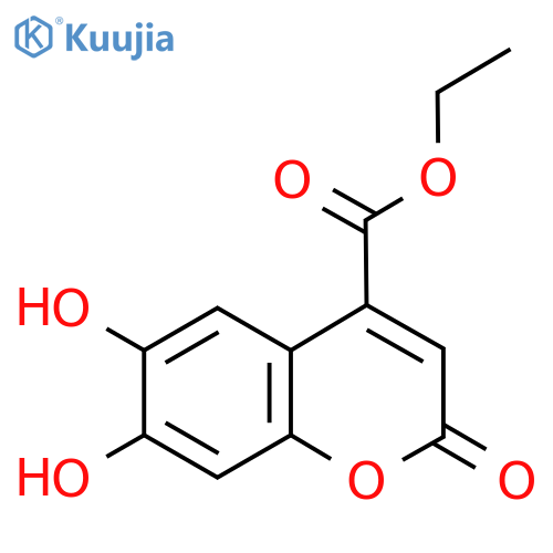 ethyl 6,7-dihydroxy-2-oxo-2H-chromene-4-carboxylate structure