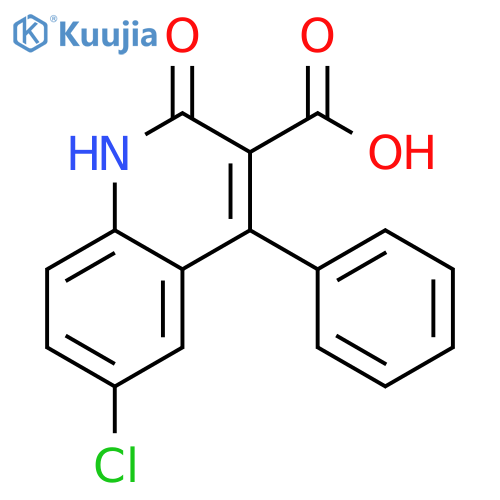 3-Quinolinecarboxylic acid, 6-chloro-1,2-dihydro-2-oxo-4-phenyl- structure
