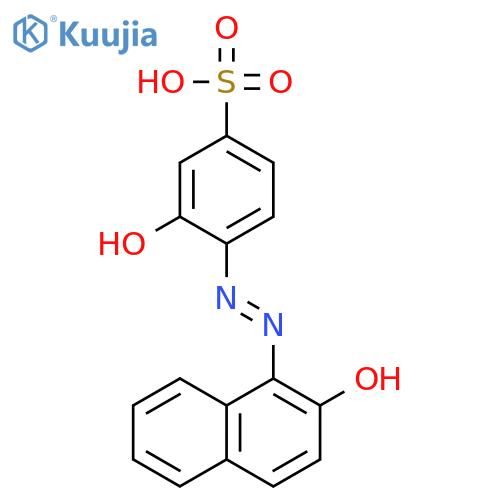 Benzenesulfonic acid, 3-hydroxy-4-[(2-hydroxy-1-naphthalenyl)azo]- structure