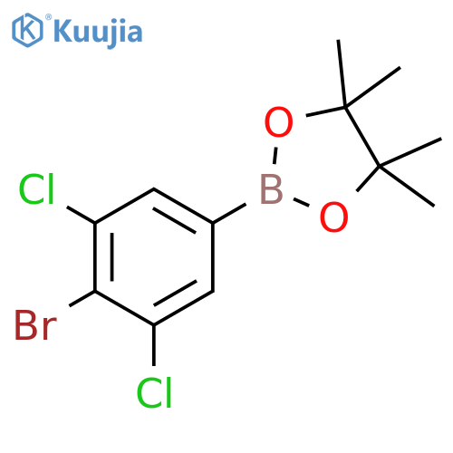 2-(4-Bromo-3,5-dichlorophenyl)-4,4,5,5-tetramethyl-1,3,2-dioxaborolane structure