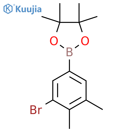 2-(3-Bromo-4,5-dimthelyphenyl)-4,4,5,5-tetramethyl-1,3,2-dioxaborolane structure