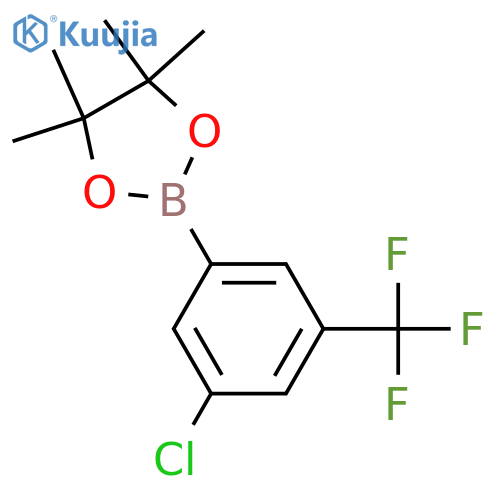 2-(3-Chloro-5-(trifluoromethyl)phenyl)-4,4,5,5-tetramethyl-1,3,2-dioxaborolane structure