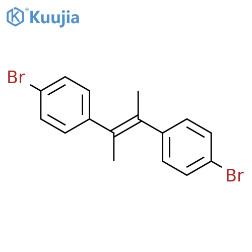Benzene, 1,1'-(1,2-dimethyl-1,2-ethenediyl)bis[4-bromo- structure