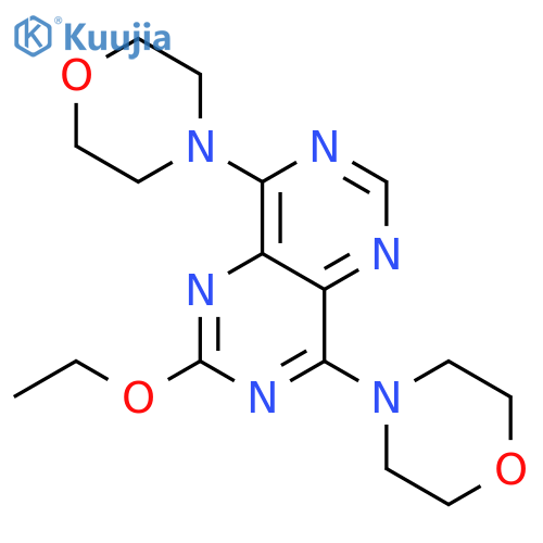 Pyrimido[5,4-d]pyrimidine, 2-ethoxy-4,8-di-4-morpholinyl- structure