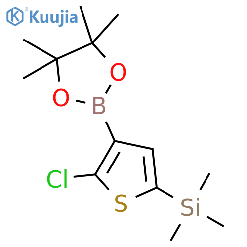 (5-Chloro-4-(4,4,5,5-tetramethyl-1,3,2-dioxaborolan-2-YL)thiophen-2-YL)trimethylsilane structure