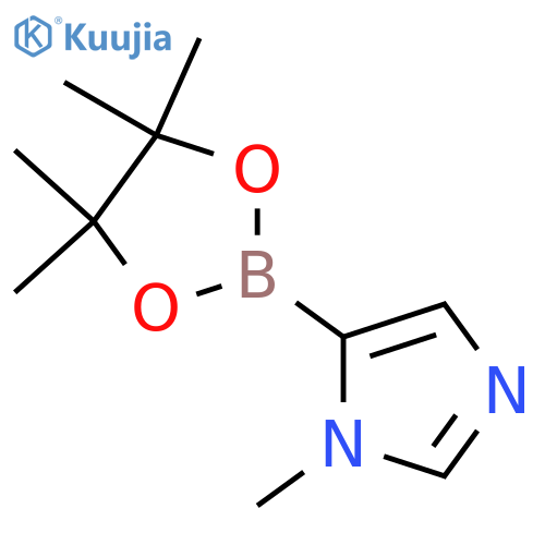 1-methyl-5-(4,4,5,5-tetramethyl-1,3,2-dioxaborolan-2-yl)imidazole structure