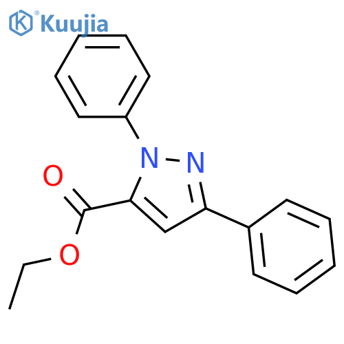 ethyl 1,3-diphenyl-1H-pyrazole-5-carboxylate structure