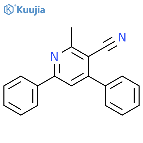 2-Methyl-4,6-diphenylnicotinonitrile structure