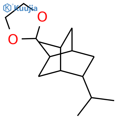 1,3-Dioxolane,2-[5-methyl-8-(1-methylethyl)bicyclo[2.2.2]oct-5-en-2-yl]- structure