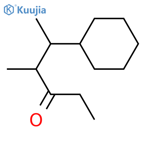 5-cyclohexyl-1,4-methylhexan-3-one structure