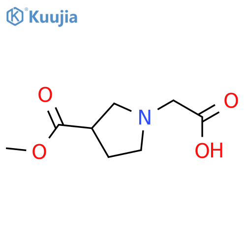 (R)-2-(3-(Methoxycarbonyl)pyrrolidin-1-yl)acetic acid structure