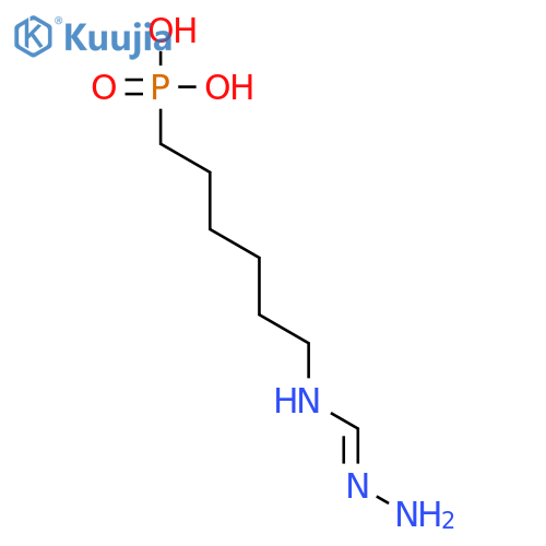 Phosphonic acid, [6-[(aminoiminomethyl)amino]hexyl]- structure