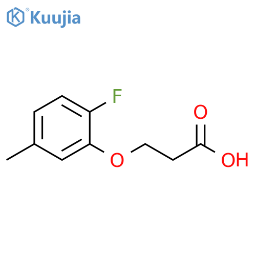 3-(2-Fluoro-5-methylphenoxy)propanoic acid structure