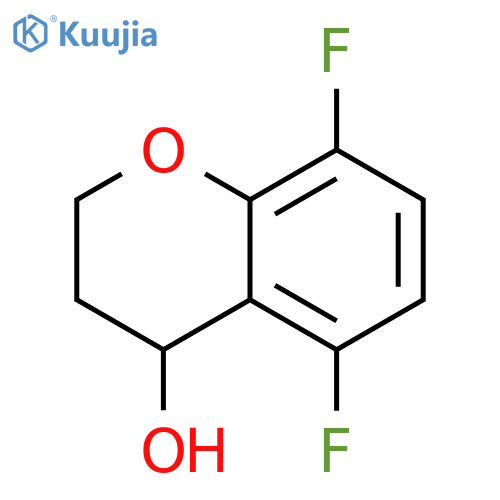 5,8-DIFLUORO-3,4-DIHYDRO-2H-1-BENZOPYRAN-4-OL structure