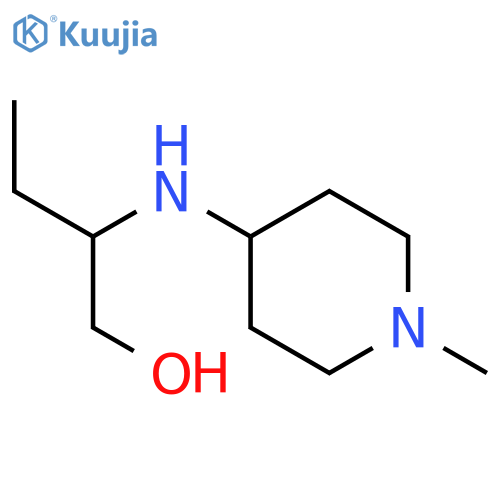 2-[(1-methylpiperidin-4-yl)amino]butan-1-ol structure