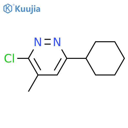 Pyridazine, 3-chloro-6-cyclohexyl-4-methyl- structure