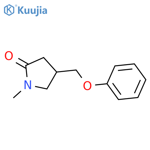 2-Pyrrolidinone, 1-methyl-4-(phenoxymethyl)- structure