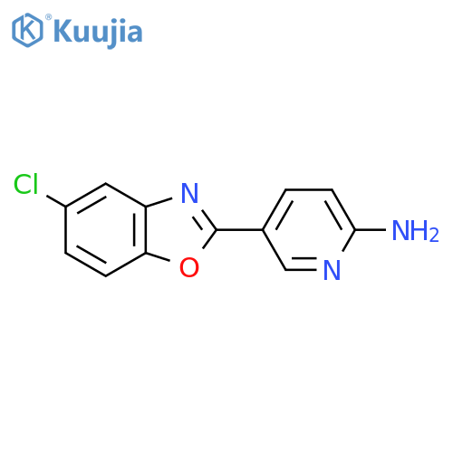 5-(5-Chloro-2-benzoxazolyl)-2-Pyridinamine structure