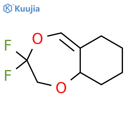 6H-1,4-Benzodioxepin, 3,3-difluoro-2,3,7,8,9,9a-hexahydro- structure