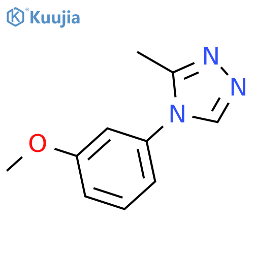 4H-1,2,4-Triazole, 4-(3-methoxyphenyl)-3-methyl- structure