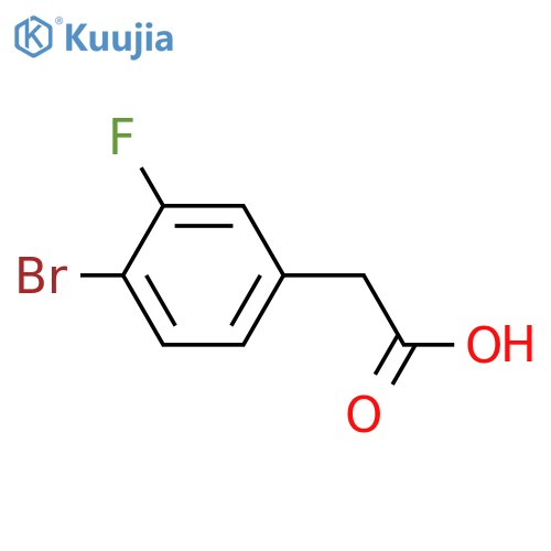 2-(4-bromo-3-fluorophenyl)acetic acid structure