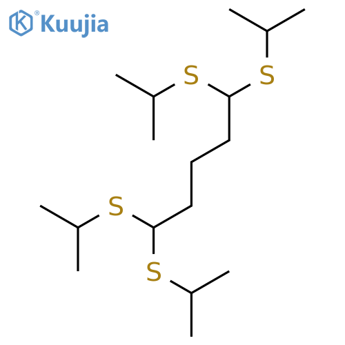 Pentane, 1,1,5,5-tetrakis[(1-methylethyl)thio]- structure