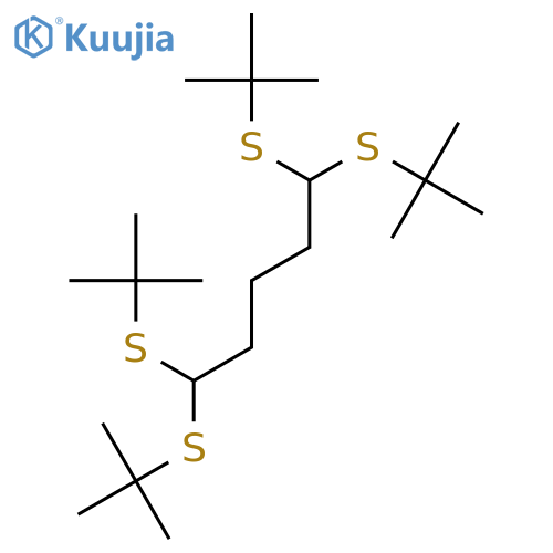 Pentane, 1,1,5,5-tetrakis[(1,1-dimethylethyl)thio]- structure