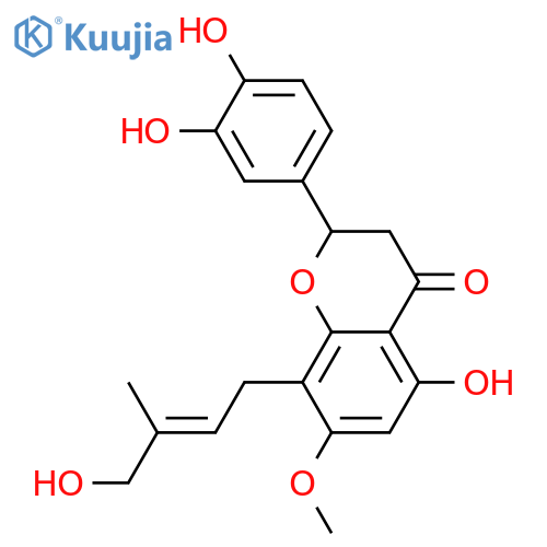 3',4',5,7-Tetrahydroxy-8-prenylflavanone; (S)-form, 4''-Hydroxy, 7-Me ether structure