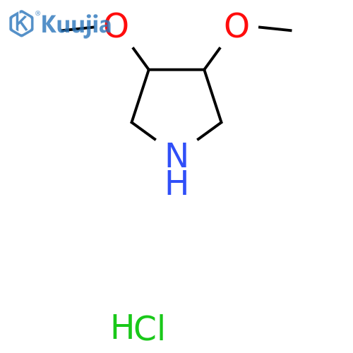 (3R,4R)-3,4-dimethoxypyrrolidine;hydrochloride structure