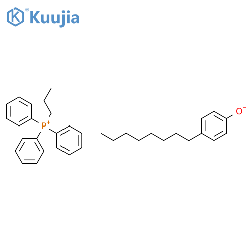 triphenylpropylphosphonium, salt with 4-octylphenol (1:1) structure