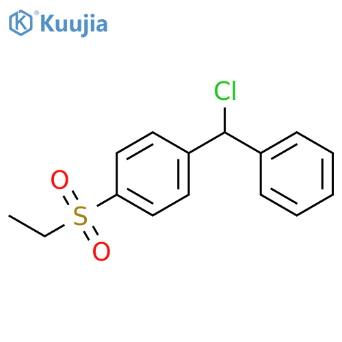 Benzene,1-(chlorophenylmethyl)-4-(ethylsulfonyl)- structure