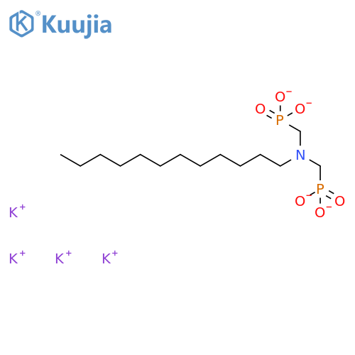 Phosphonic acid,[(dodecylimino)bis(methylene)]bis-, potassium salt (9CI) structure