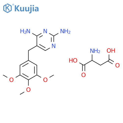 L-aspartic acid, compound with 5-[(3,4,5-trimethoxyphenyl)methyl]pyrimidine-2,4-diamine (1:1) structure