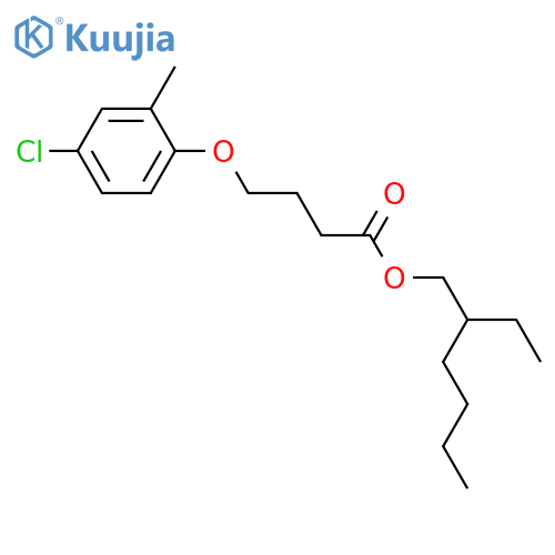 2-ethylhexyl 4-(4-chloro-2-methylphenoxy)butyrate structure
