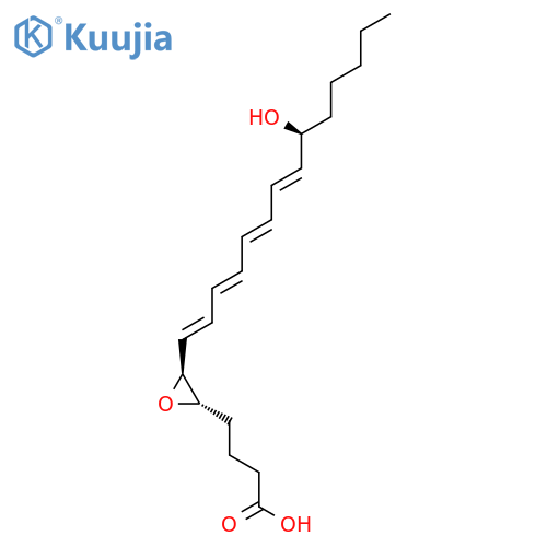 Oxiranebutanoic acid,3-(9-hydroxy-1,3,5,7-tetradecatetraenyl)-, [2S-[2a,3b(1E,3E,5Z,7E,9R*)]]- (9CI) structure