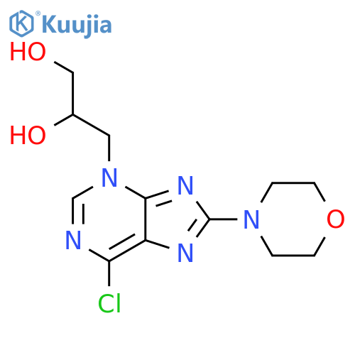 3-[6-Chloro-8-(4-morpholinyl)-3H-purin-3-yl]-1,2-propanediol structure