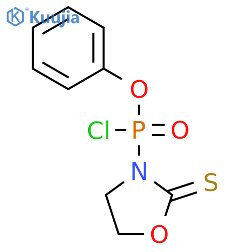 Phosphonochloridic acid, (2-thioxo-3-oxazolidinyl)-, phenyl ester structure
