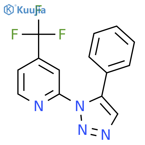 Pyridine, 2-(5-phenyl-1H-1,2,3-triazol-1-yl)-4-(trifluoromethyl)- structure