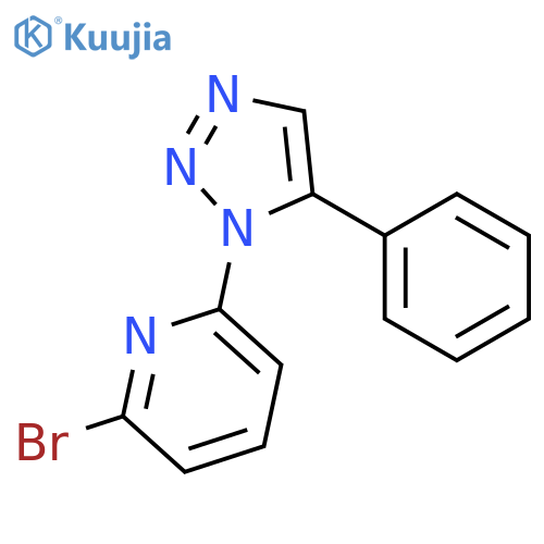 Pyridine, 2-bromo-6-(5-phenyl-1H-1,2,3-triazol-1-yl)- structure