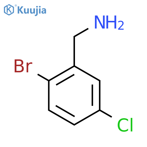 (2-Bromo-5-chlorophenyl)methanamine structure