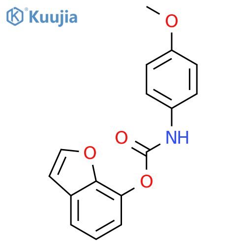 Carbamic acid, (4-methoxyphenyl)-, 7-benzofuranyl ester structure