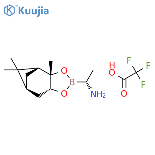 3as-2(s*),3a,4b,6b,7a-Hexahydro-3a,5,5-trimethyl-α-(1-methylethyl)-4,6-methano-1,3,2-benzodioxaborole-2-methanamine Trifluoroacetate structure
