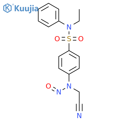 Benzenesulfonamide, 4-[(cyanomethyl)nitrosoamino]-N-ethyl-N-phenyl- structure