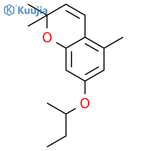 2H-1-Benzopyran, 2,2,5-trimethyl-7-(1-methylpropoxy)- structure