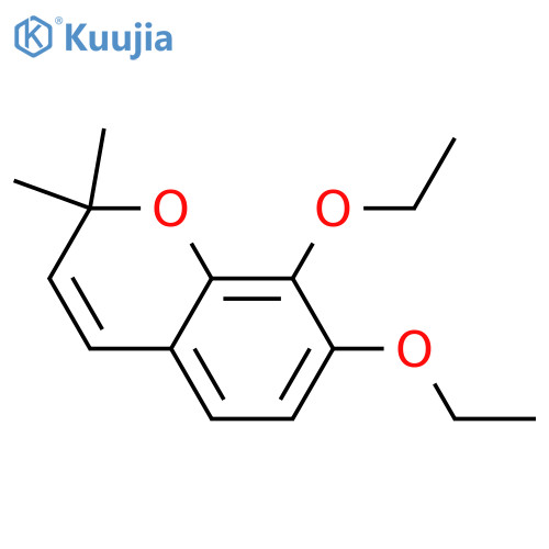 2H-1-Benzopyran, 7,8-diethoxy-2,2-dimethyl- structure