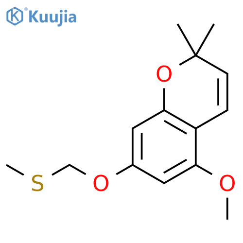 2H-1-Benzopyran, 5-methoxy-2,2-dimethyl-7-[(methylthio)methoxy]- structure