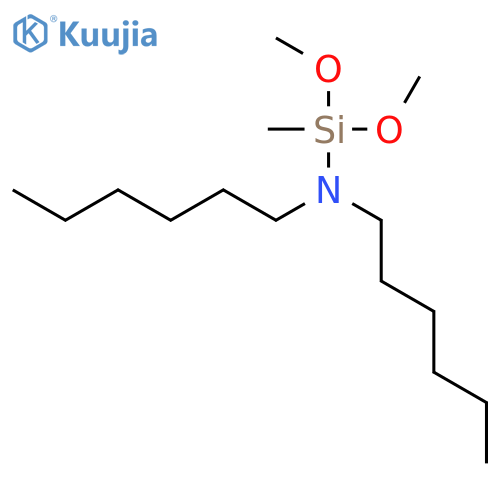 Silanamine, N,N-dihexyl-1,1-dimethoxy-1-methyl- structure