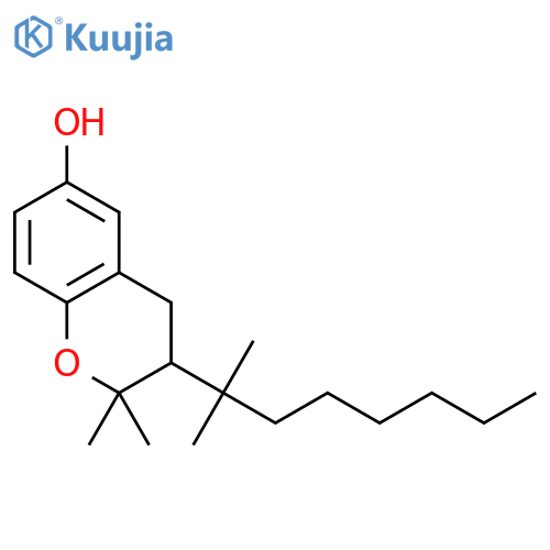 2H-1-Benzopyran-6-ol,3,4-dihydro-7-isononyl-2,2-dimethyl- (9CI) structure
